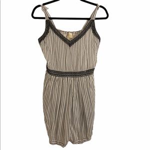 Japana Striped Embroidered Romper